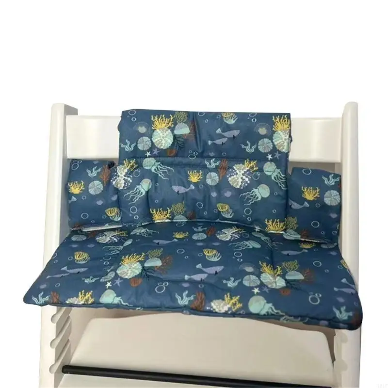 غطاء مقاعد قطني 581F غطاء مقاعد الأطفال مع رسومات للأطفال الرضع والصبيان والبنات وملحقات وسائد الكراسي العالية #5