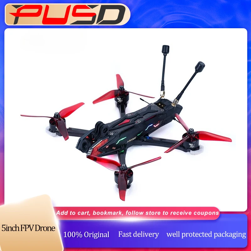 

Axisflying Manta 5 Pro 5-дюймовый FPV-дрон 6S DJI O3 VTX GPS DC/Square X Frame для Cinematic/Freestyle FPV Kits