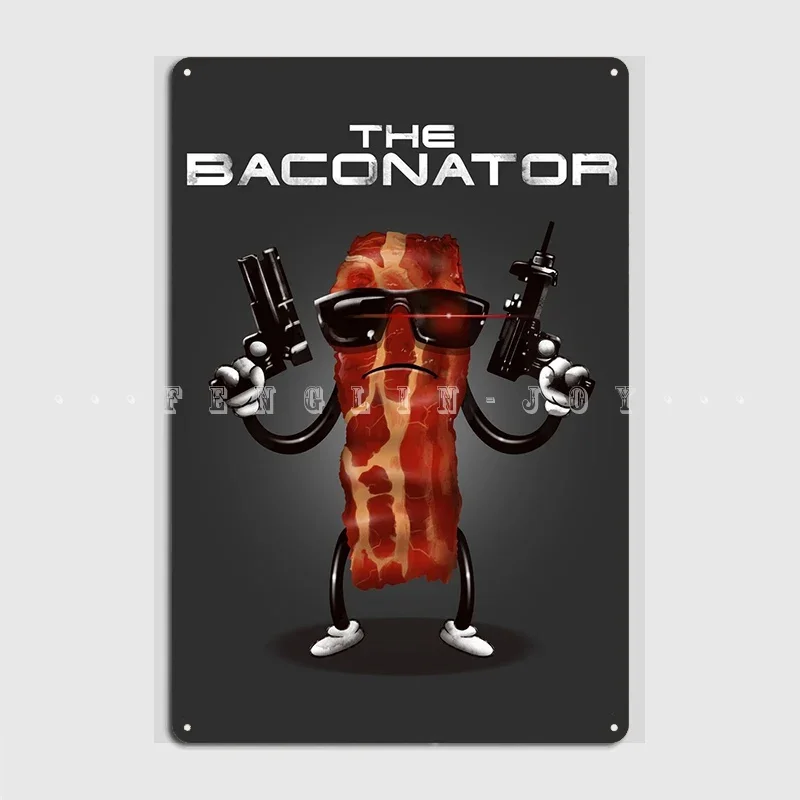 The Baconator Poster in n out burger Time Epic Giant Cheesburger Metal Plaque Living Room Club Bar Wall Decor Tin Sign Poster