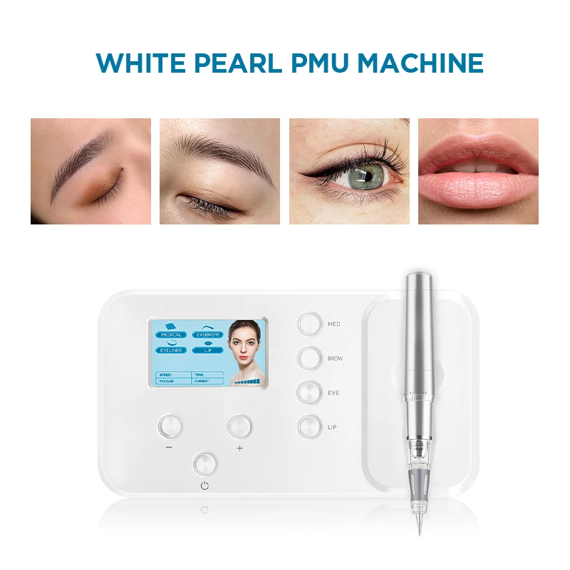 PMU pen supplies OEM logo wireless eyebrow lips eyeliner face tattoo gun professional mts semi permanent makeup machine