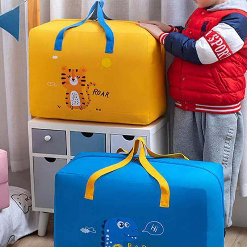 Kindergarten Quilt Storage Bag Cute Home Children Loaded Luggage Moving Packing Bag Portable Clothing Organization Bag