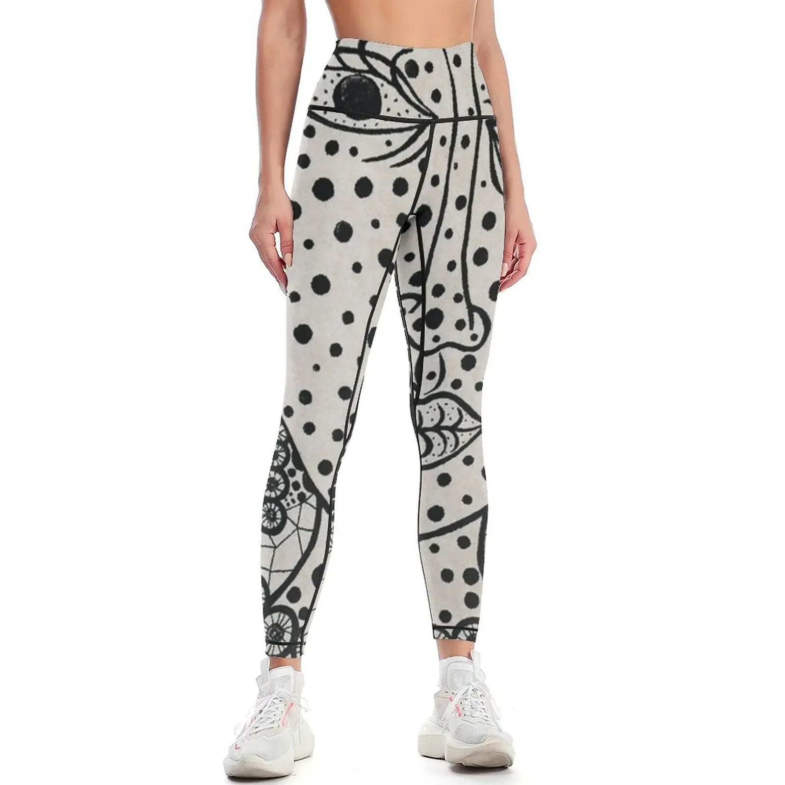 

Black face - yayoi kusama Leggings for fitness sporty woman push up trousers jogging pants Womens Leggings