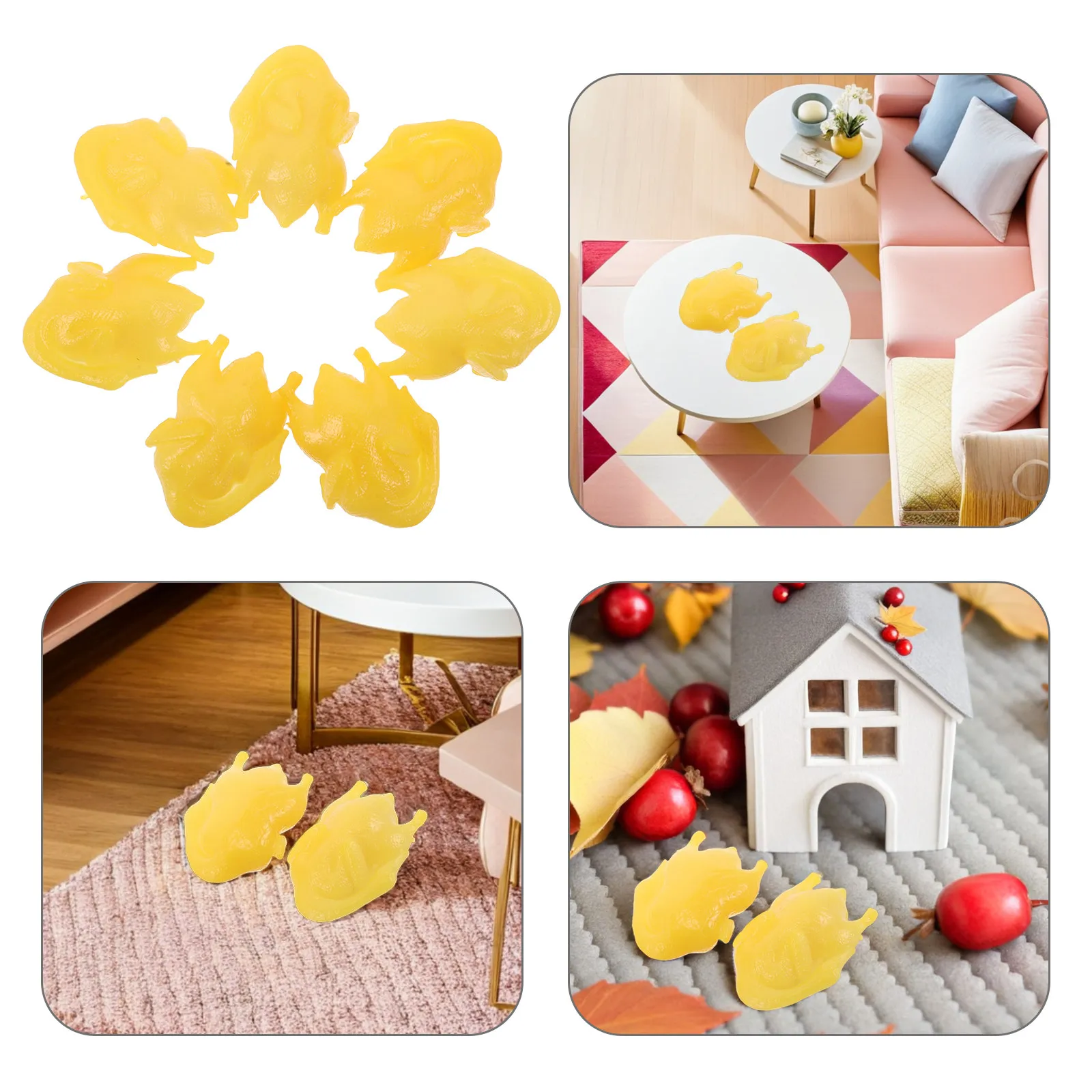 10Pcs Realistic Artificial Roast Duck Fake Cooked Meat Mini Figures Thanksgiving Halloween Decoration Harvest Table Setup