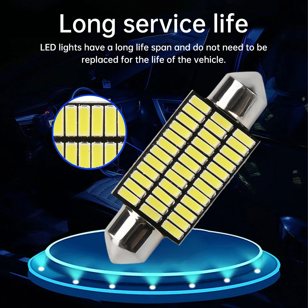 DC12V 39SMD Automotive LED Decoding Light Interior Inner Light Lamp Car Roof Light 6000K 300LM