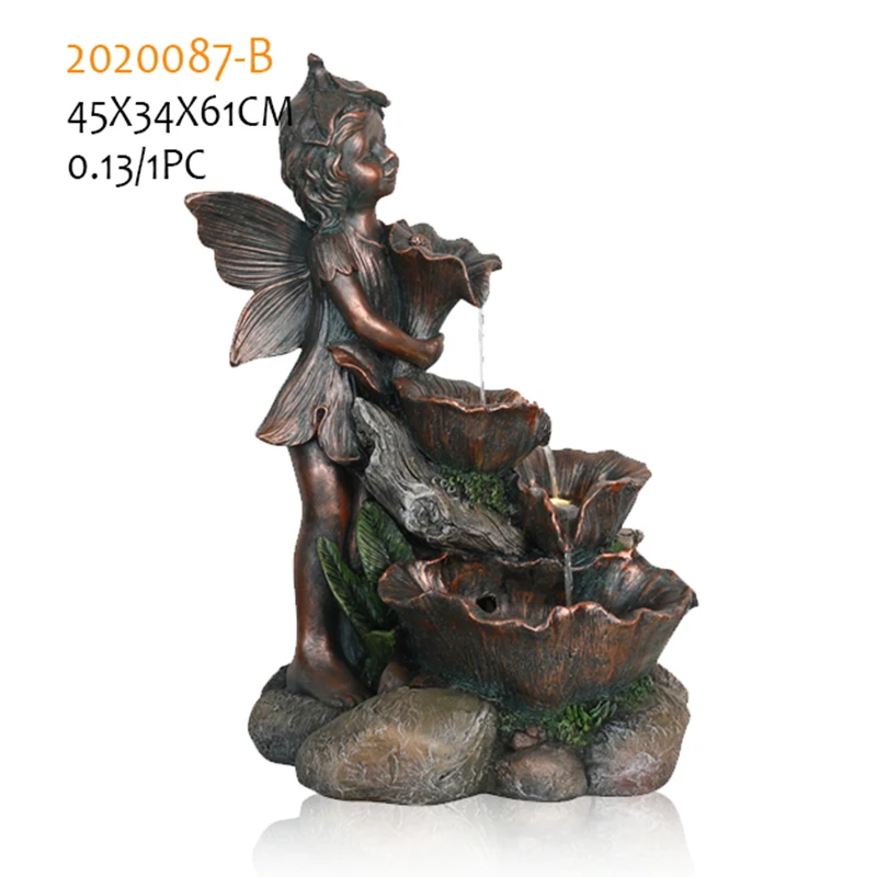 

China factory wholesale direct supply decorative resin resin handicraft garden fountain
