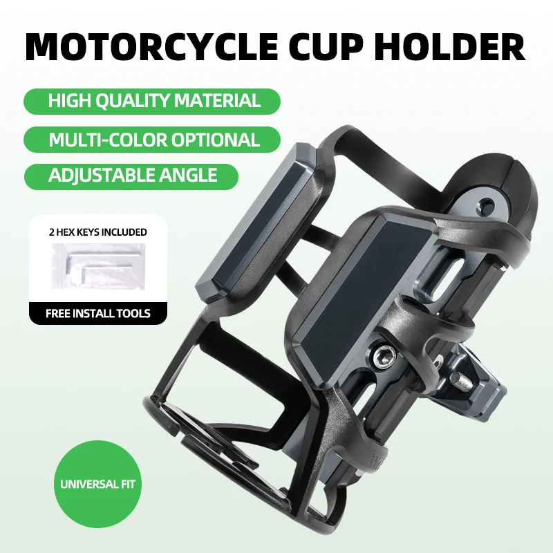Motorcycle Cup Holder Bottle Cage Accessories For Yamaha Tenere700 TW200 XT250 XT1200Z Super Tenere Tracer 700 900 700GT 900GT