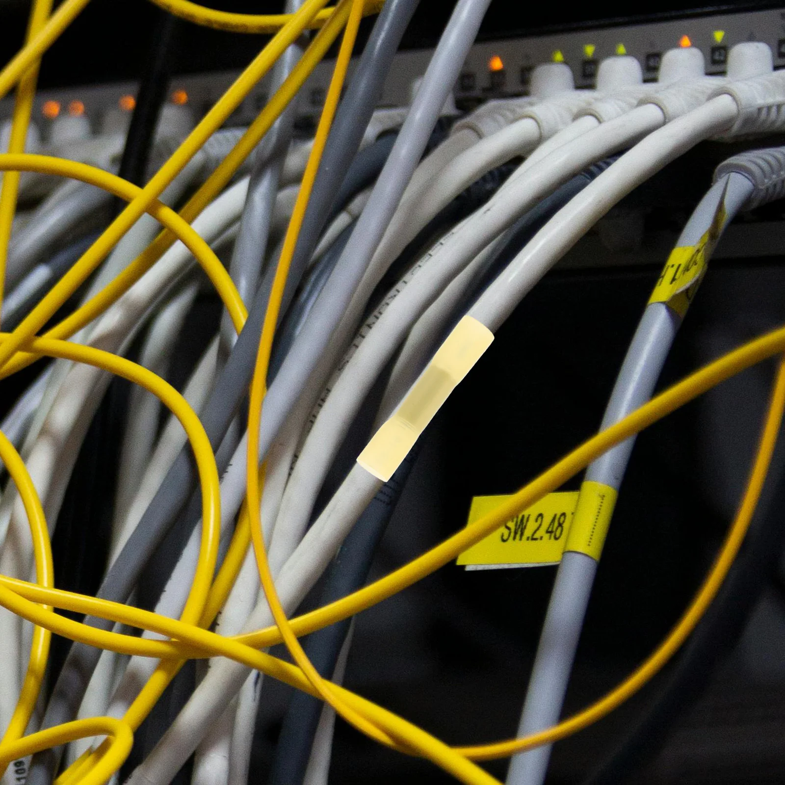 

10Pcs Heat Shrink Wire Terminals Cold Pressed Style Quick Installation Waterproof Electrical Connectors for Automotive Marine