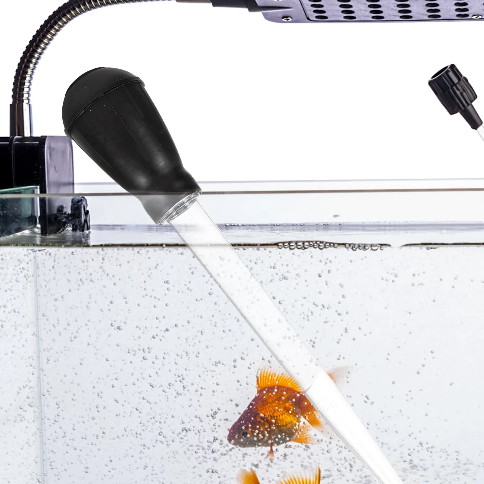 

Fish Tank Cleaner Portable Aquarium Siphon Manual Pump Plastic Gravel Strainer Fish Tank Cleaning Supplies Water Changing Tool