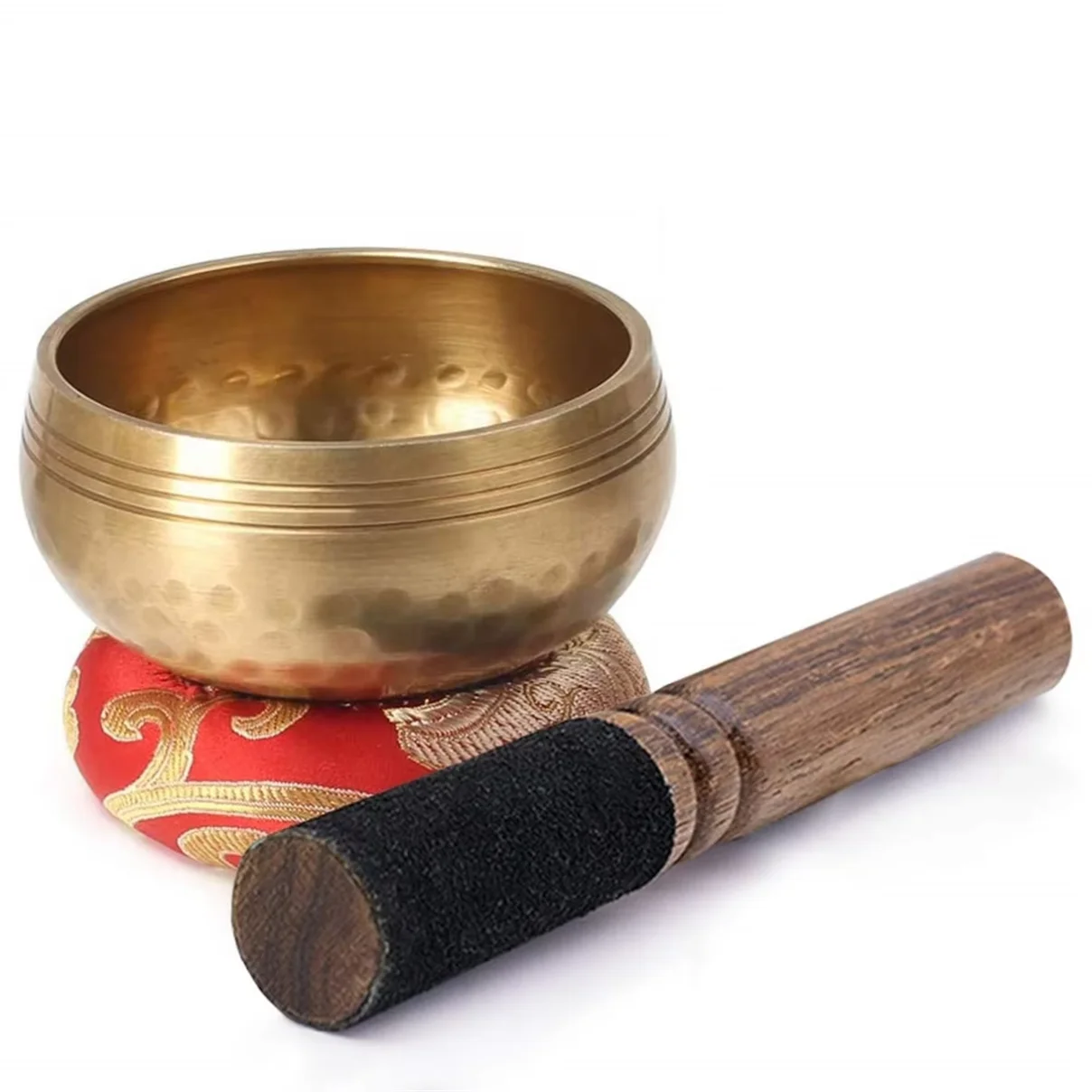 

Tibetan Singing Bowl Set Sound Bowl Meditation Bowl Unique Gift Helpful for Meditation Yoga Stress Relief