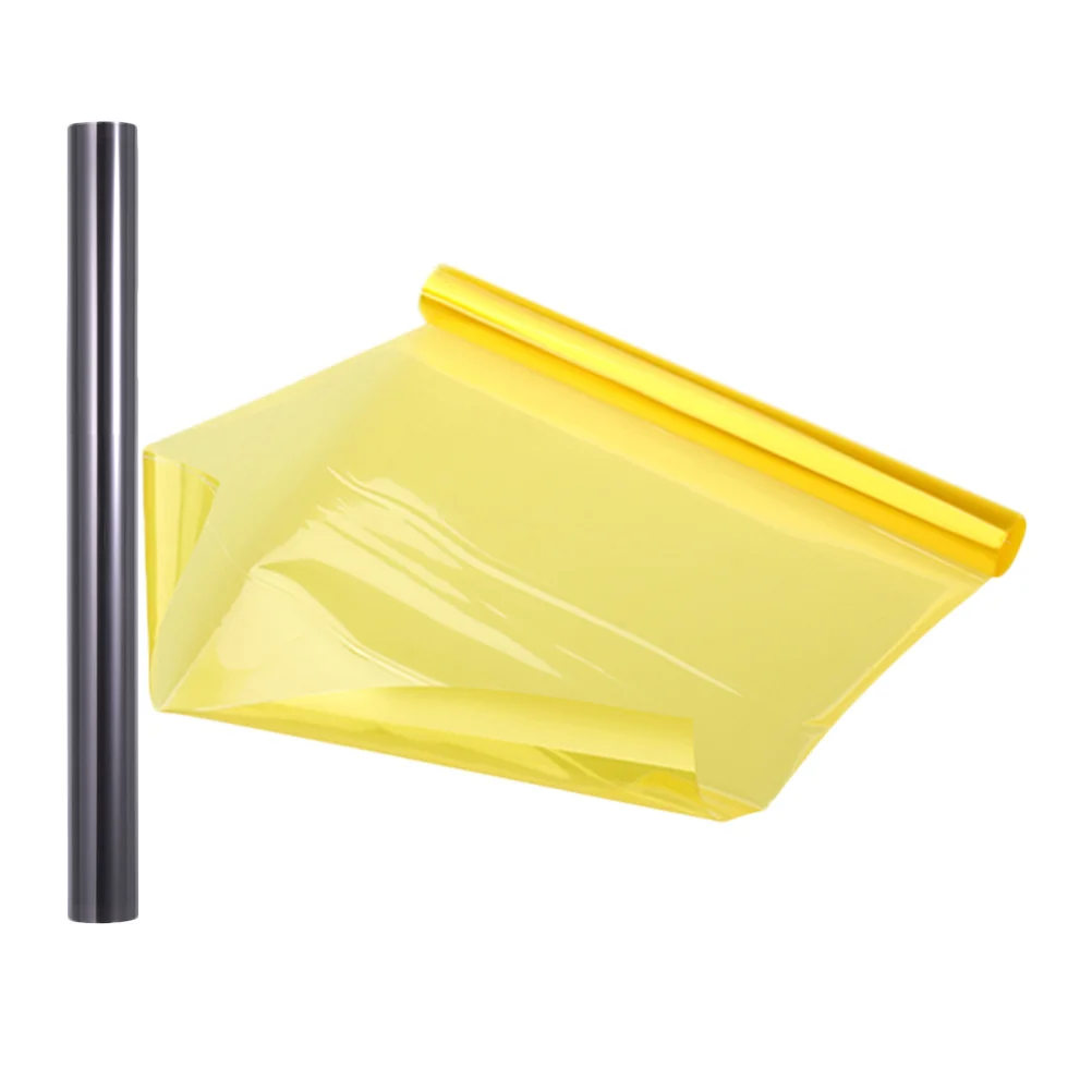 

2pcs Car Headlight Tint Film Self Adhesive Protective Film For Tail Lights Fog Light Wrap Modification Auto Exterior Protection