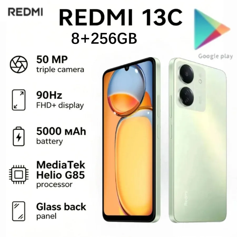 

2026 new Redmi 13C 2026 Global Edition Smartphone 8+256GB 6.74-inch Display 5000mAh Battery New 2026