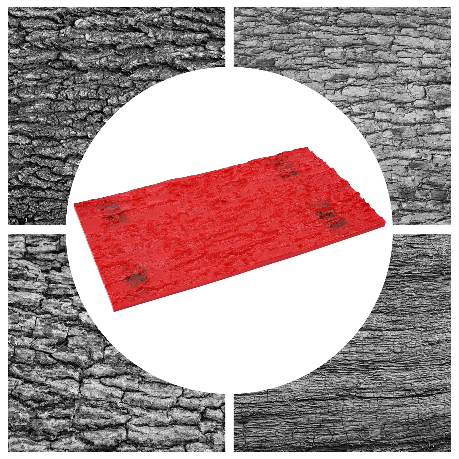 현실적인 돌 질감 콘크리트 금형, 직사각형 콘크리트 질감 매트, 시멘트 질감 벽 금형, 폴리우레탄 타일 콘크리트 Te