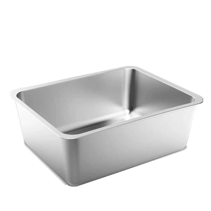 

Stainless Steel Cat Litter Box, 17.5 X 13.5 X 6 Inch, Odour Proof Litter Pan, Non-Stick, Easy To Clean, Rust Resistant