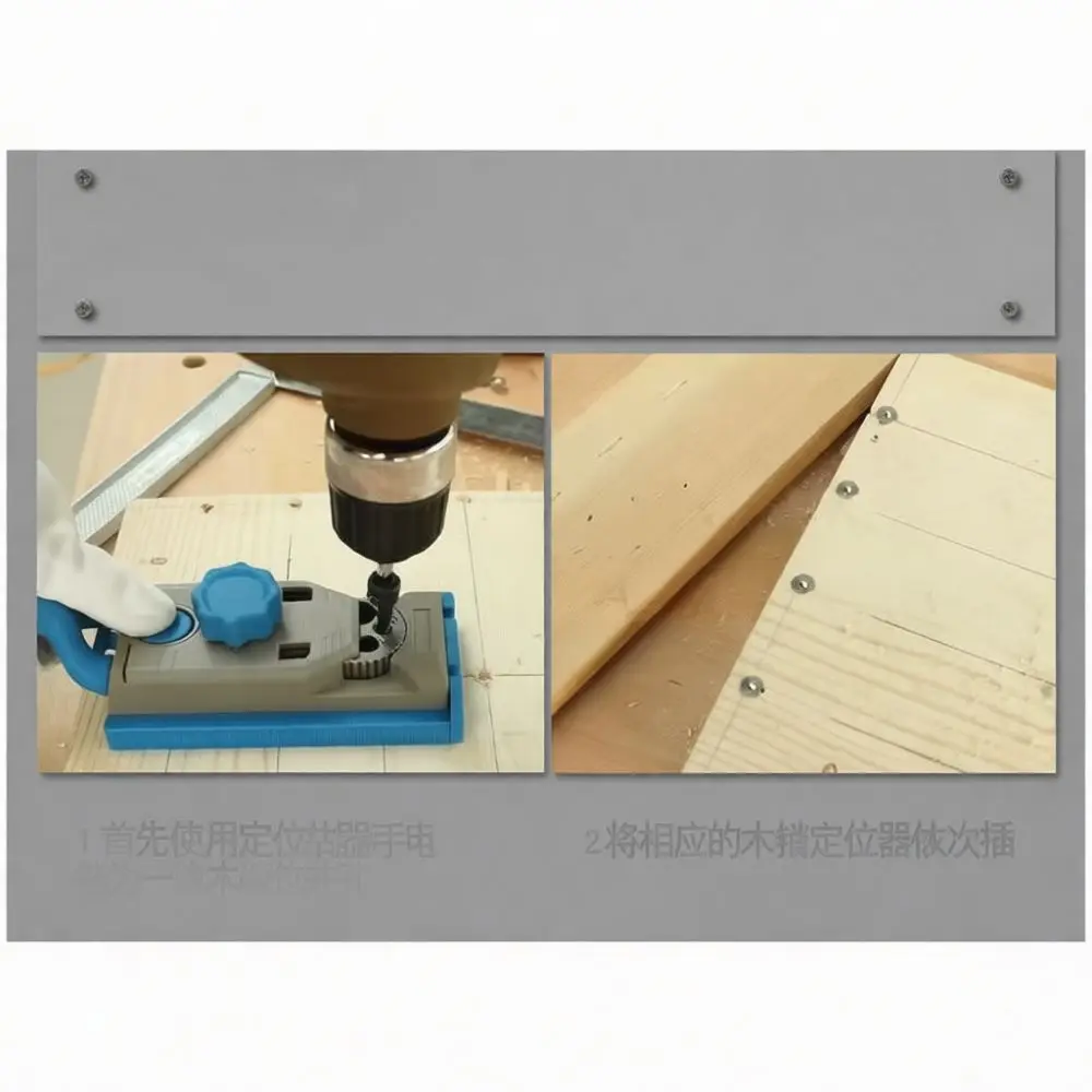Woodworking Dowel Center Point Pin Locator Furniture Joint Alignment Tool Silver Metal Cabinet Hole Drilling Accessory