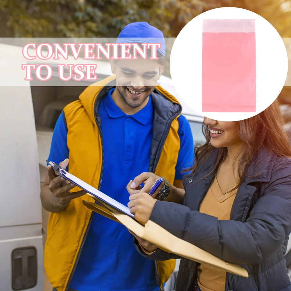 100Pcs Kantong Pengiriman Tahan Air Tebal dengan Perekat untuk Pakaian, Kantong Pengiriman Ekspres, Kemasan, Kantong Pos Besar