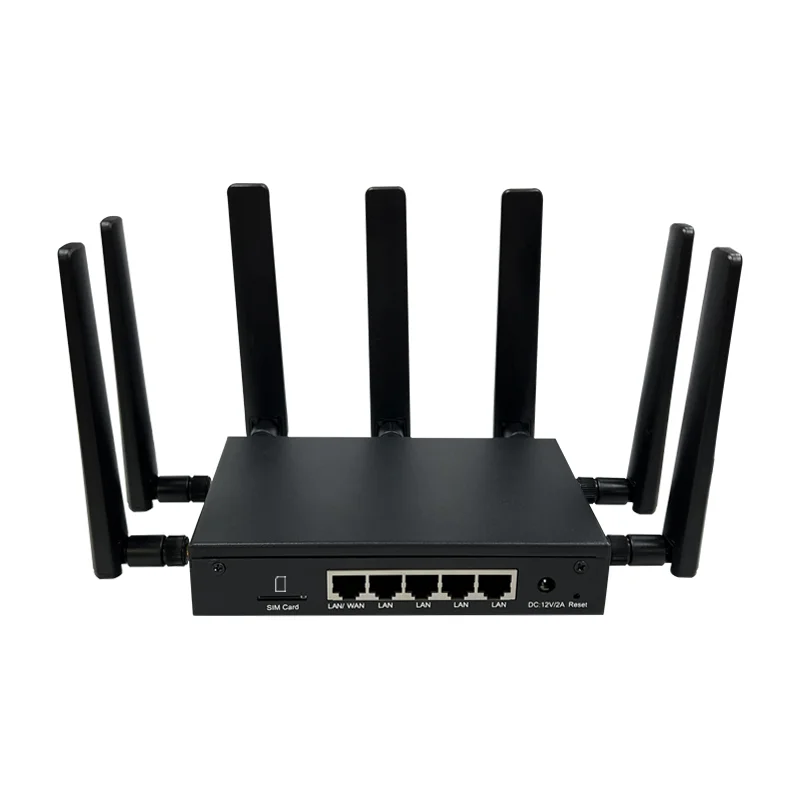 Router Luar Ruangan 5G NR Asli Tidak Terkunci WiFi6 4G LTE 5G CPE Router dengan Slot Sim