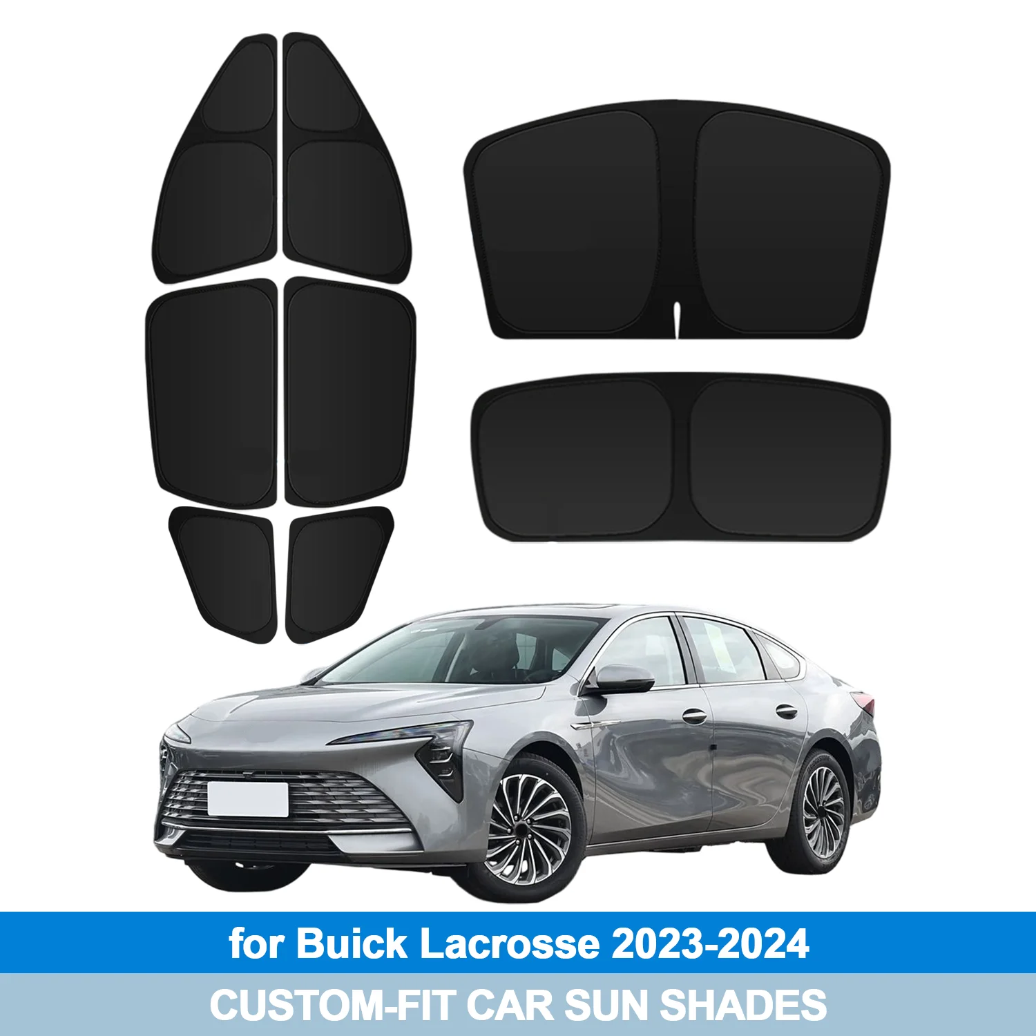 

For Buick Lacrosse 2023-2024 Windshield Sun Shade Side Window Shades Cover Sun Visor Shield Privacy Protection