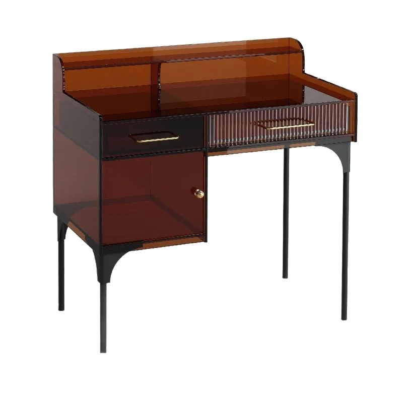 

acrylic light luxury dresser, simple small apartment makeup table, storage cabinet