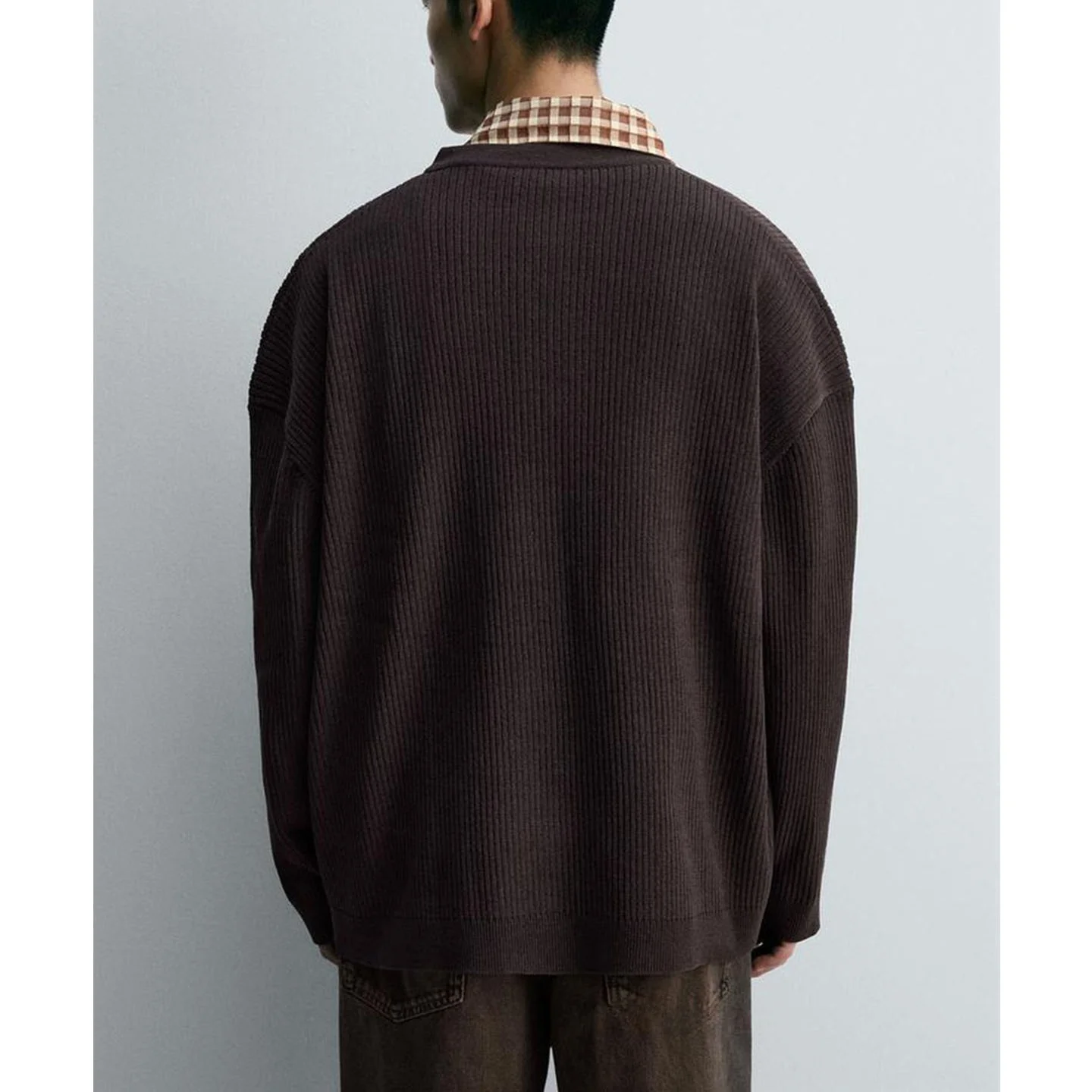 New Autumn Men's Long Sve round Ne Knitwear Casual Sle Slim Fit Straight Tube Cardigan Outerwear Polyester Fiber Thermal