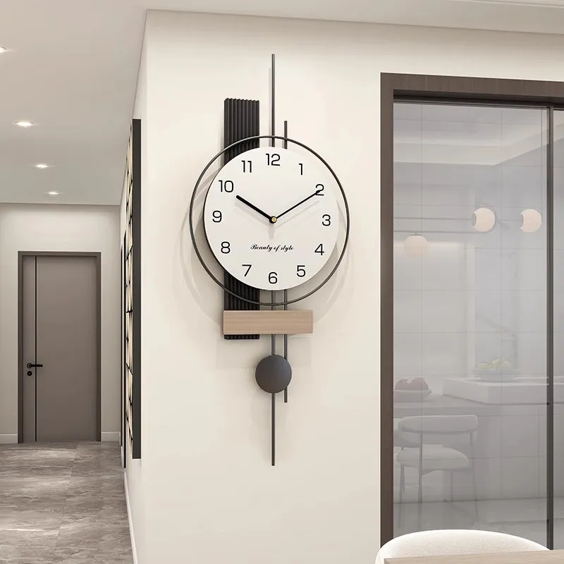 Metal Upgrade Fashion Wall Clock Premium Elegant Nordic Modern Digital Clock Bedroom Design Horloge Murale Home Decor Items