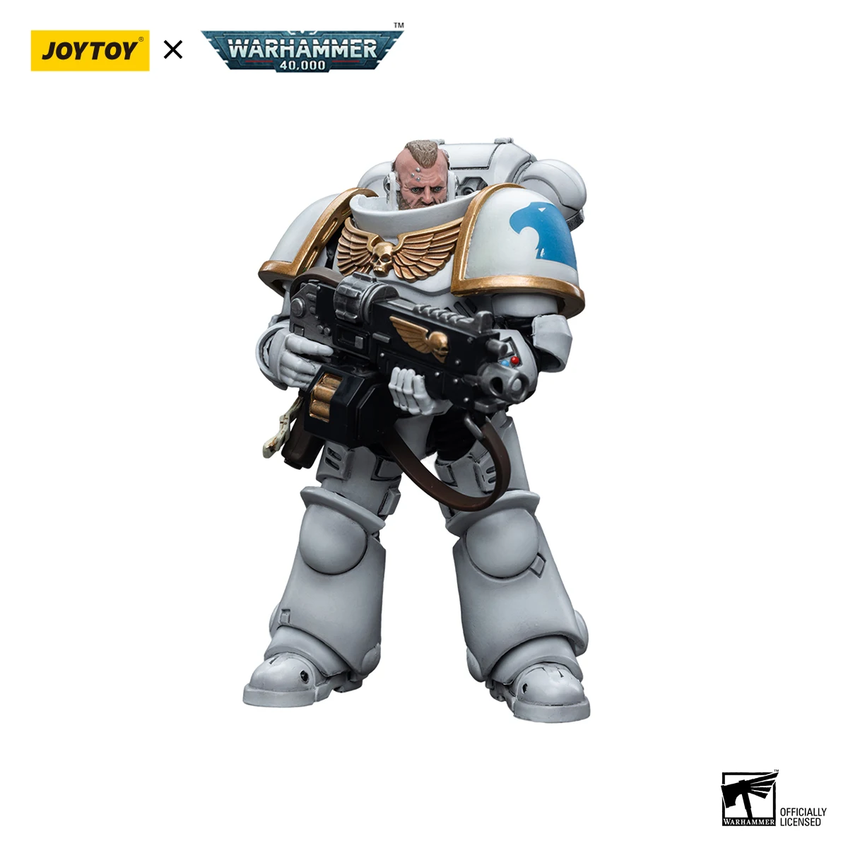 JOYTOY 1/18 figurka Warhammer 40K Anime Model wojskowy kosmiczna Marines biała seria konsulów darmowa wysyłka