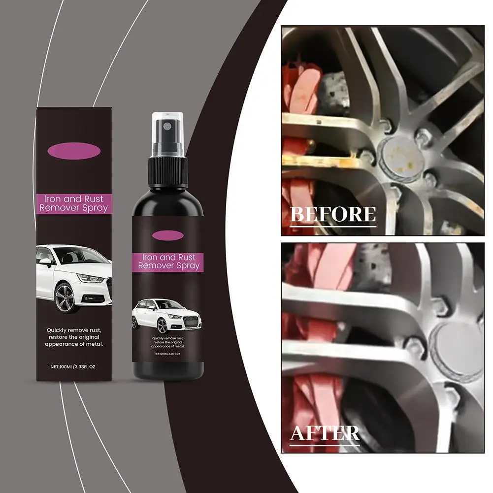 Car Anti-rust Rust Remover Derusting Spray Car Wheel Accessories Maintenance Hub Multi-Purpose Rust Rust Car Chassis Remove X2I0