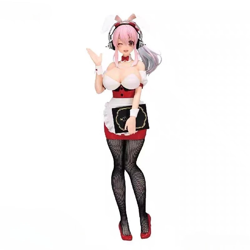 

FuRyu Original:Super Sonico waiter VER.28cm PVC Action Figure Anime Figure Model Toys Figure Collection Doll Gift