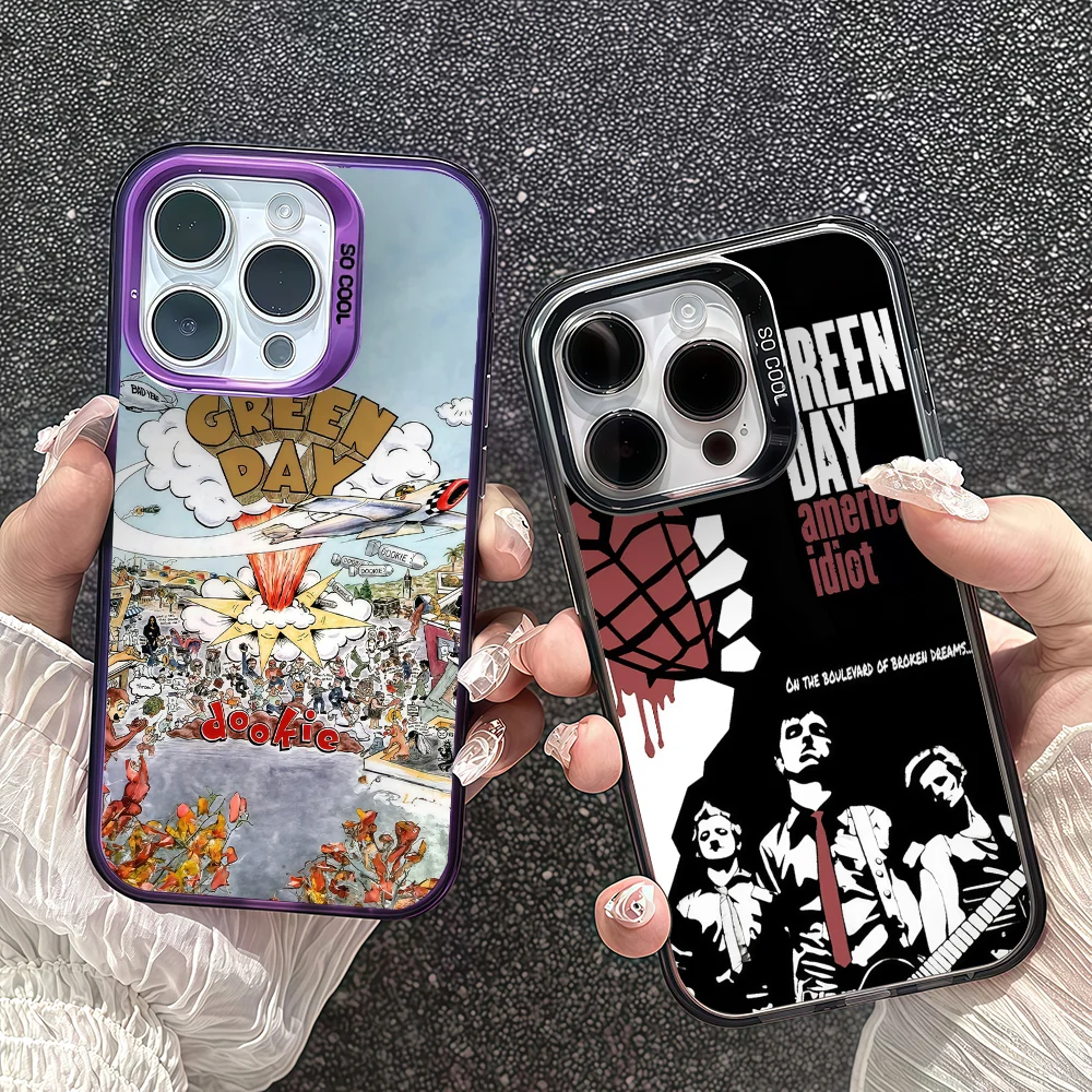 

Band G-Green D-Day Saviors Hot Album Phone Case For IPhone 12 11 13 14 15 16 17Max Pro Plus Mini Protective IMD Color Cover