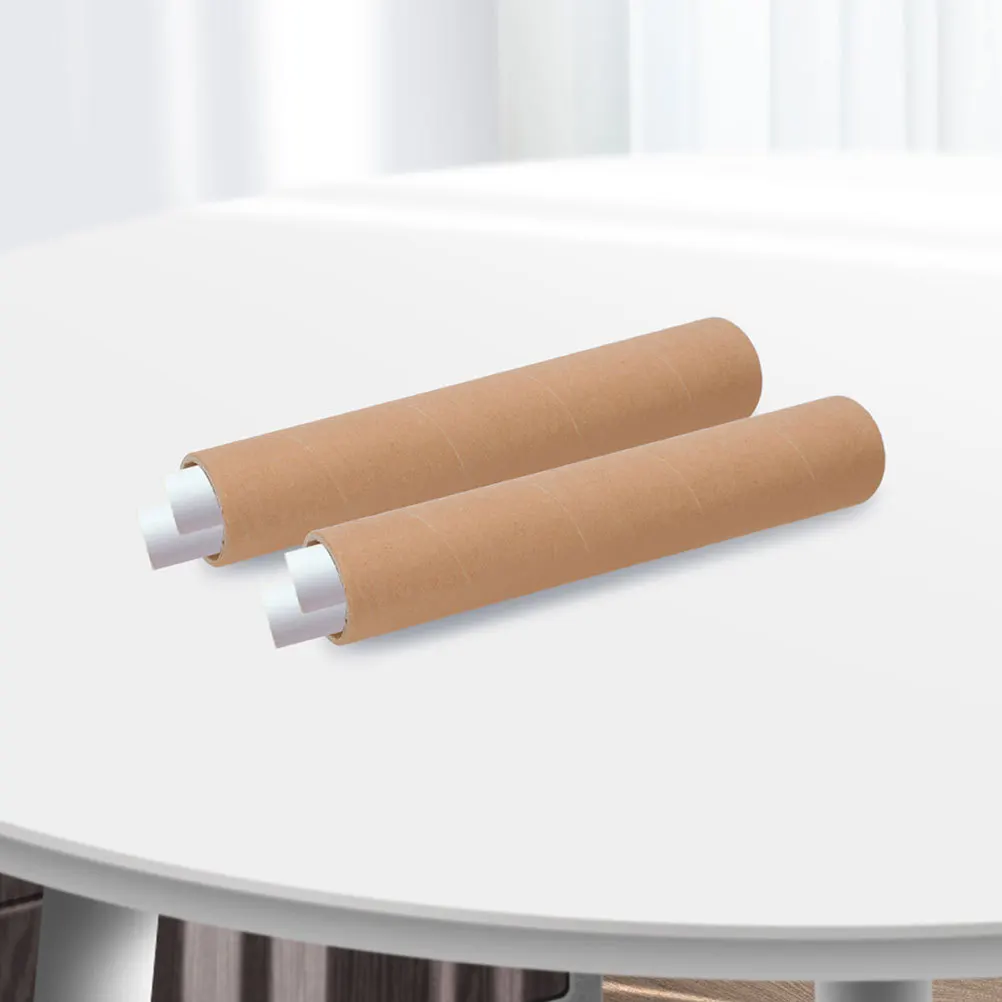 2Pcs Paper Drawing Mailing Tube Storage Tubes Artwork Documents Posters Carrying Case Documents Storage Tubes