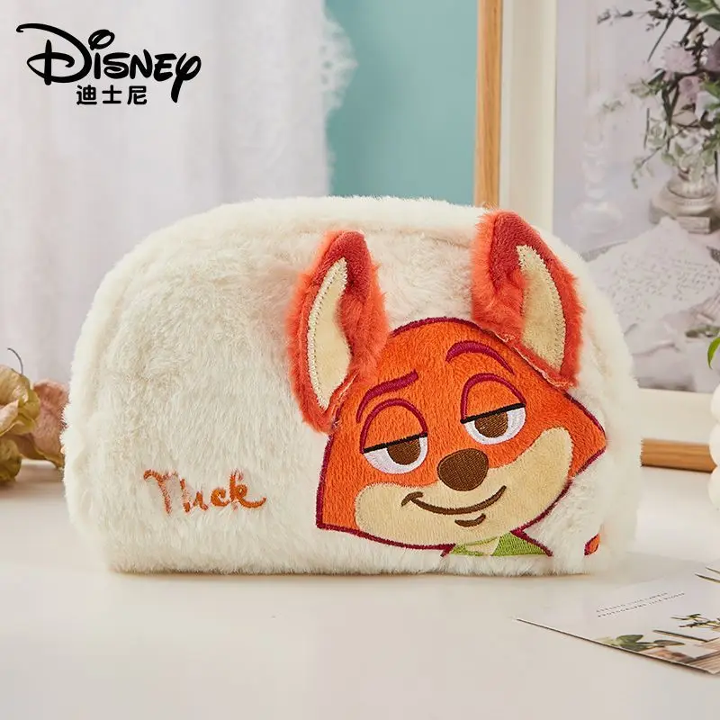

Товары Disney Zootopia, милая косметичка Ника и Джуди, кавайная плюшевая сумка для хранения, портативная дорожная косметичка, праздничный подарок