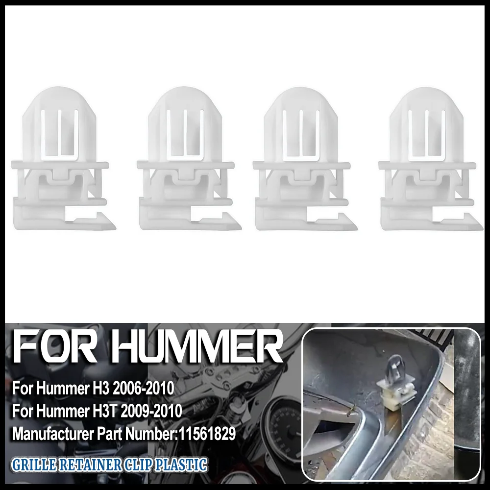 

11561829 Car Grille Clip Snap Retainer Fastener Plastic for Hummer H3 2006-2010 H3T 2009-2010