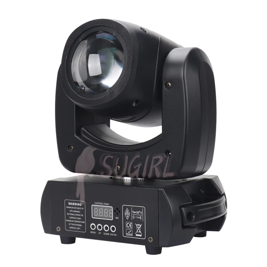 Imagem -03 - Led Moving Head Light com Dmx Control Feixe 2r Spot Lyre Stage Padrão Light Prisma de Rotação 1x 100w Super Nenhum Imposto