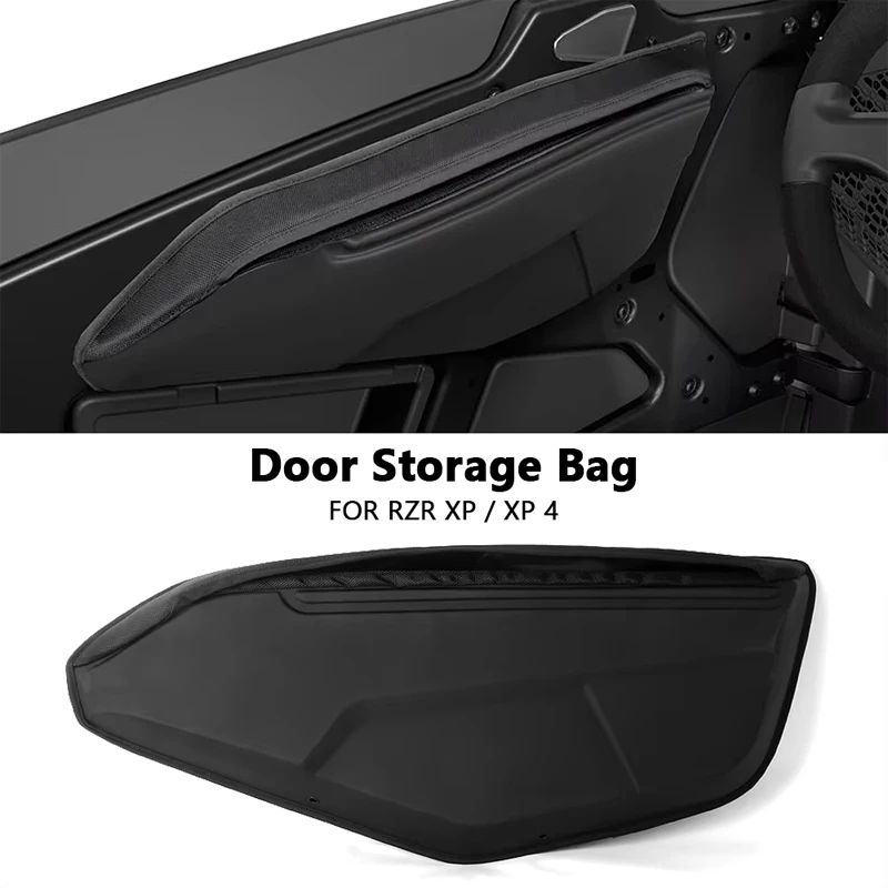 UTV Accessories One Pair Front Door Storage Bags Waterproof Black For Polaris RZR XP 1000 XP 4 1000 2024 2025