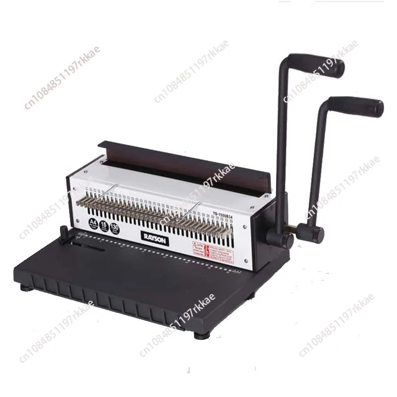 TD-1500B34 manual spiral binding machine, metal 34 punching 4 * 4mm album A4 binding machine