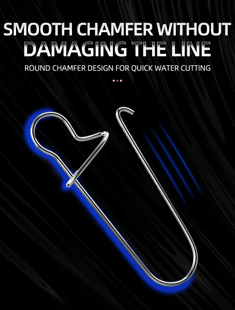 ShareShark 100 Stück Lagerwirbel Angelverbinder Rolling Fishing Wirbel Snap Angelköder Haken Zubehör Tackle – Detail 5