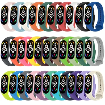 Band voor Mi Band 7 6 5 4 3 Horlogeband Sport Siliconen Smartwatch Armband voor Xiaomi Mi Band 6 4 7 5 Band Accessoires Polsband
