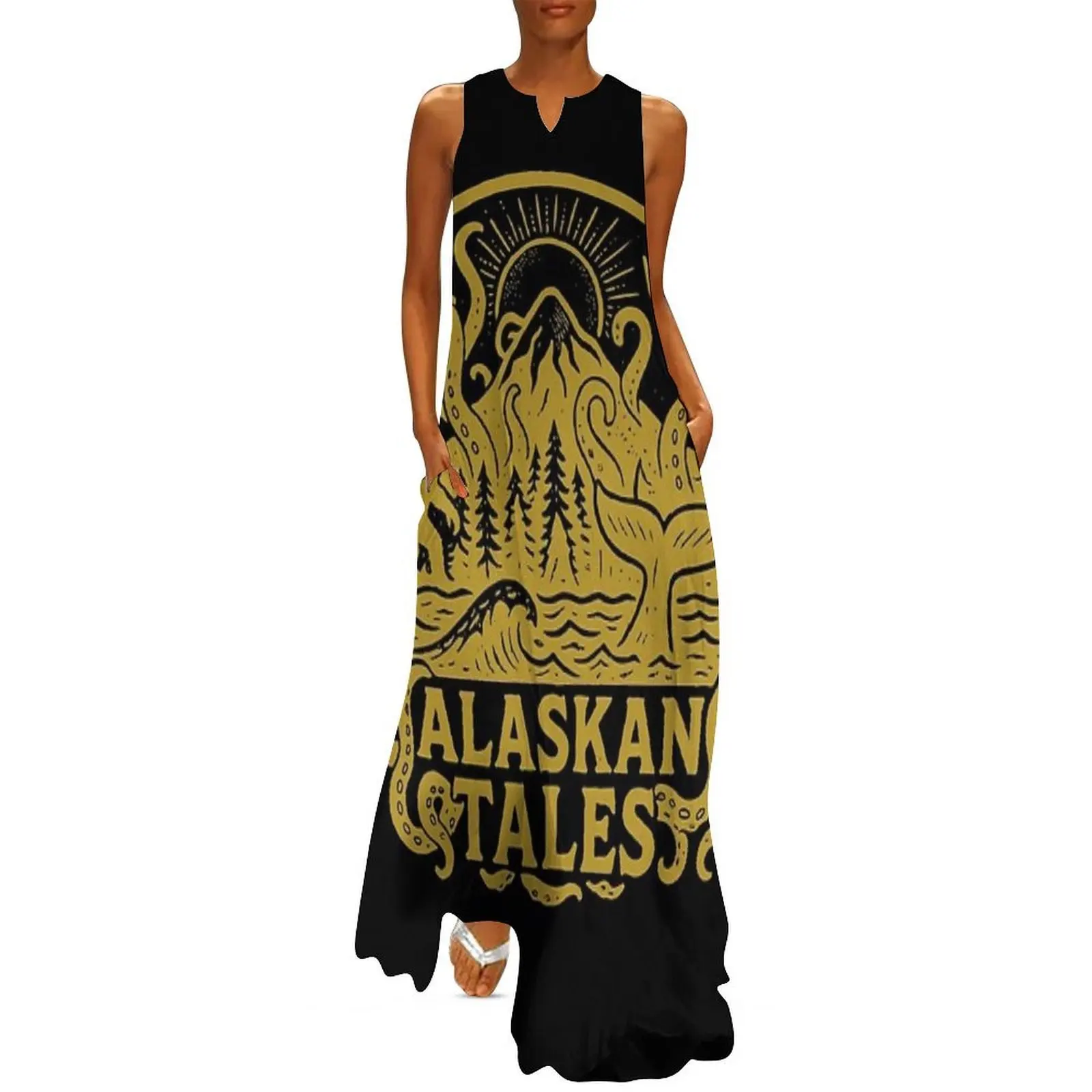 

Alaskan Tales Long Dress beach outfits for women summer clothes for women Clothing female sexy dress