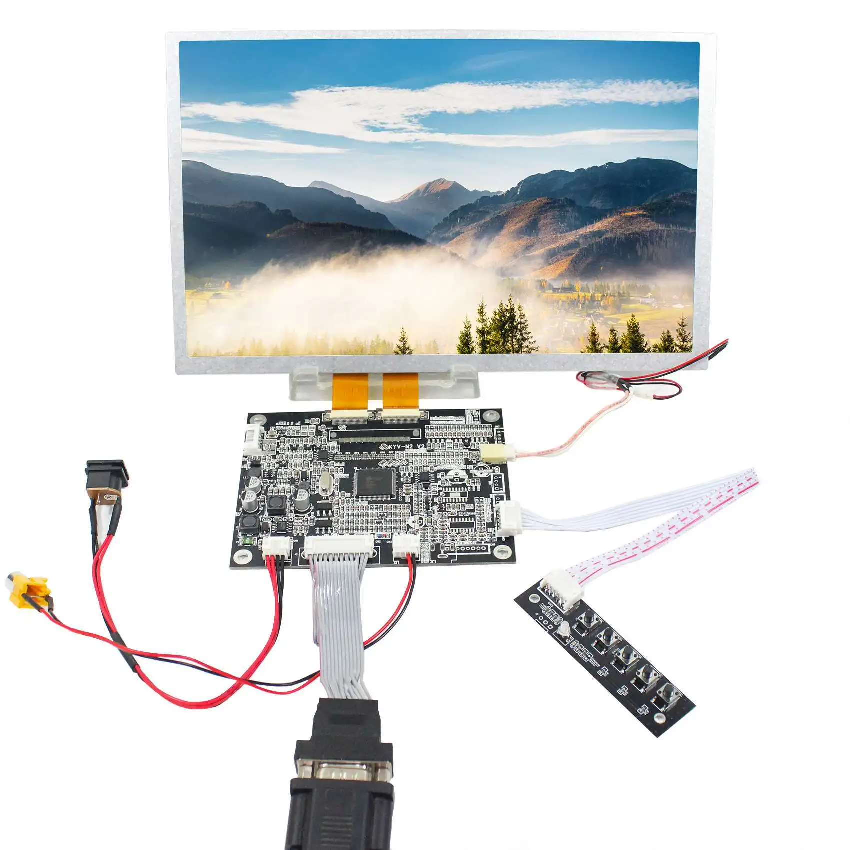 

10.1inch AV101VW01 V3 800X480 LCD Display with VGA AV LCD Controller Board KYV-N2