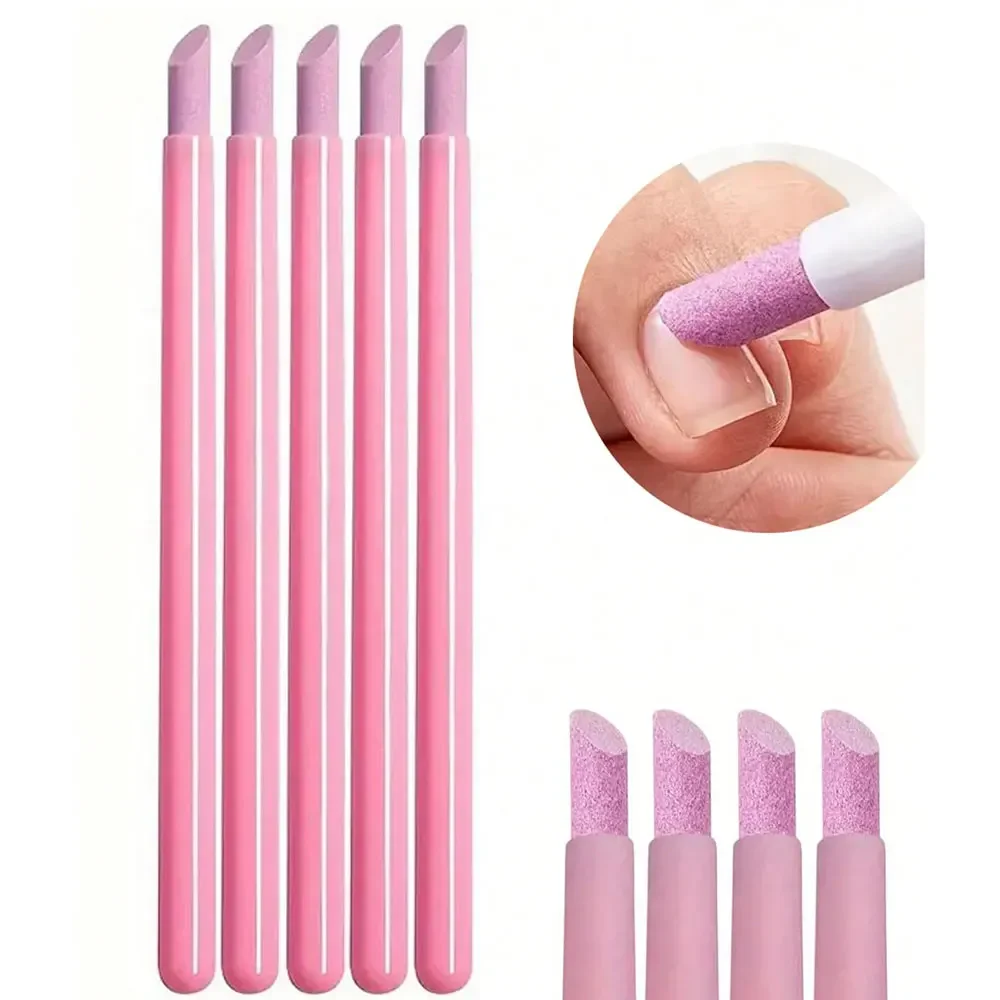 1/5PCS Stein Schleifen Nagel Datei Quarz Stift Häutchen Entferner Trimmer Puffer Pediküre Stift Dead Skin Remover waschbar Maniküre Werkzeuge