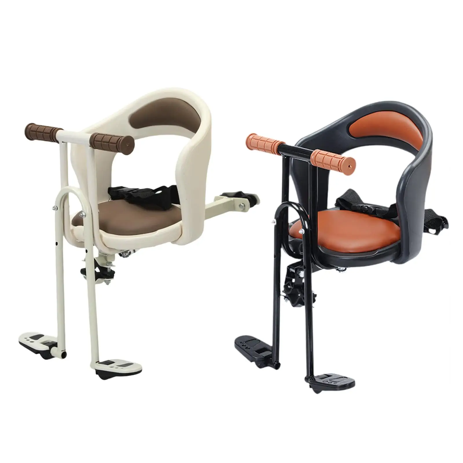 

Kids Front Seat Easy to Install Portable Non Slip Stable Comfort Detachable Child Bike Seat with Backrest for Road Bikes