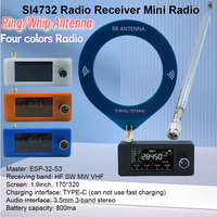 SI4732 0.5-108mhz Pocket Mini Radio LSB USB AM FM FM/AM Radio with Antenna All Band Radio Receiver HF SW MW VHF Radio