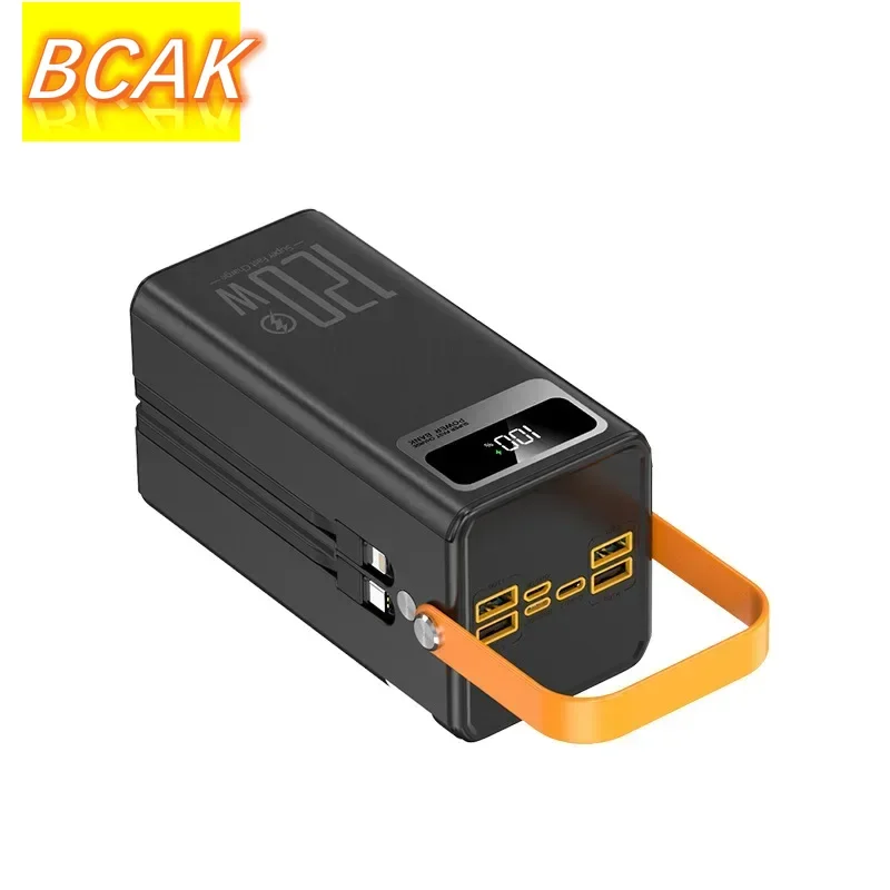 Universal 120W Large Capacity 60000 MAh Super Fast Power Bank Outdoor Camping Live Broadcast Mobile Power Supply BCAK