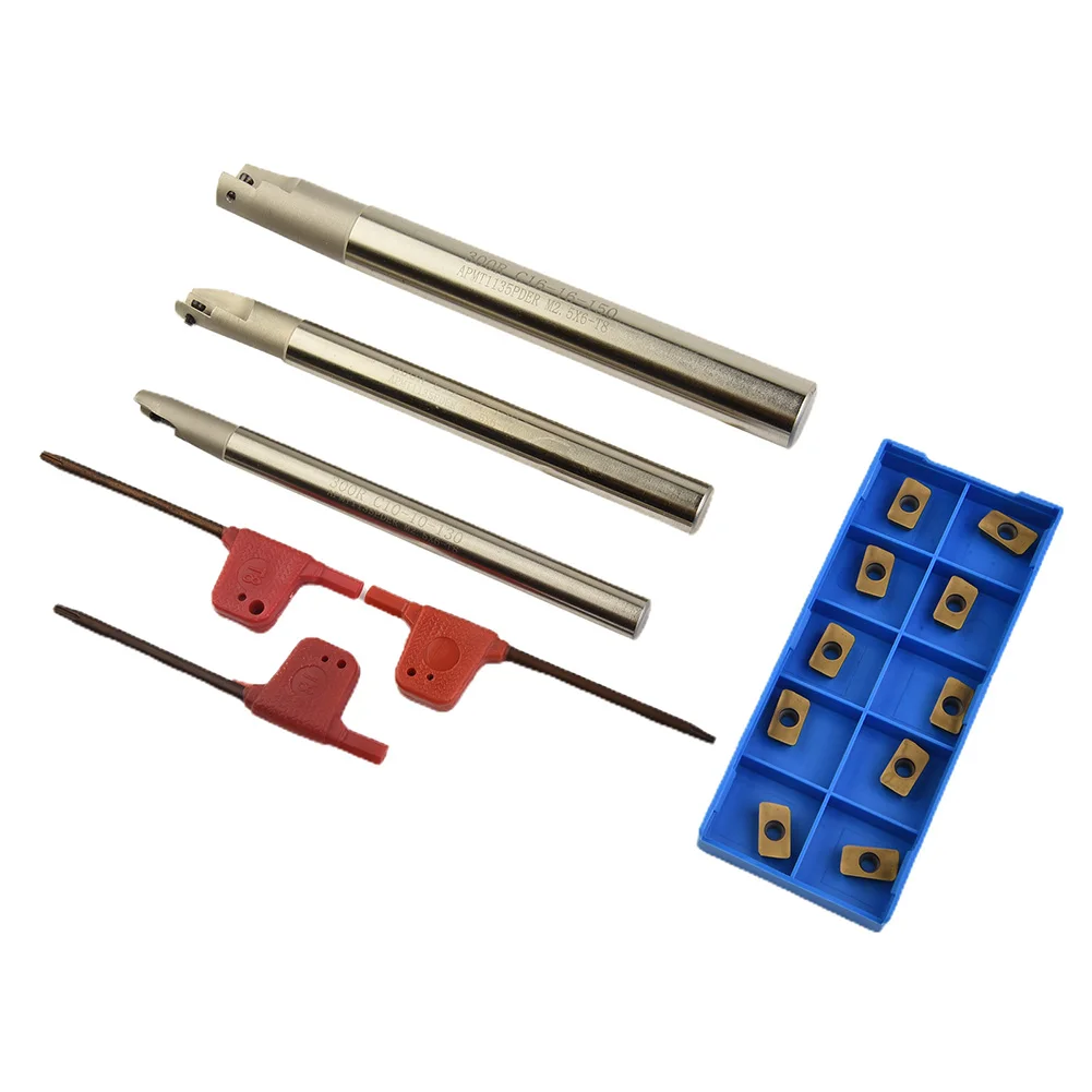 

Turning Insert Turning Tool Holder Industry 130 150mm Easy Replace Indexable Mill Holder Tool 300R C10-10-120-1T