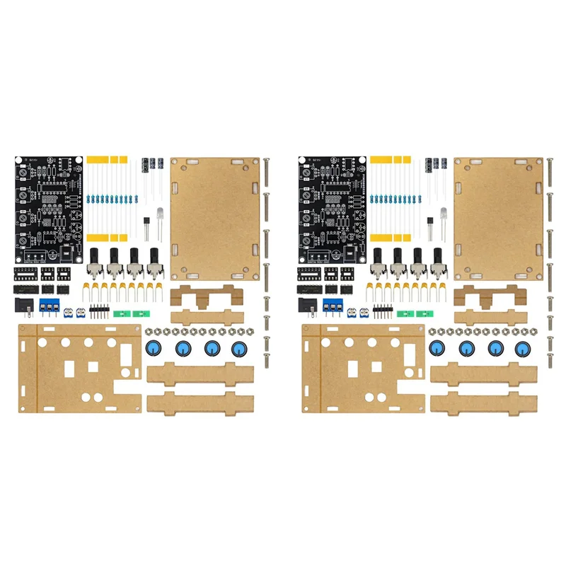 

ABVO-2X ICL8038 Модуль генератора функциональных сигналов Синусоидальные квадратные треугольные генераторы сигналов DIY Комплект для практики сварки с чехлом