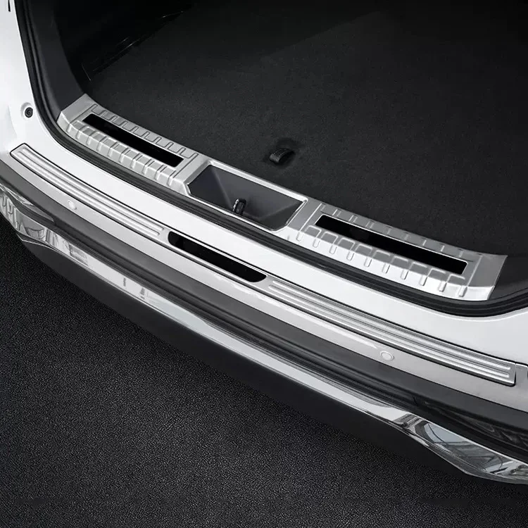 Rear Door Sill Scuff Plate Bumper Protector Cover Trim Car Garnish Accessory For Toyota Harrier Venza 2020-2023