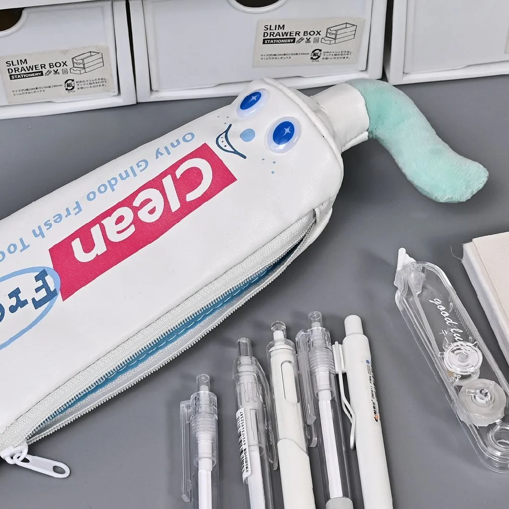 Toothpaste Pencil Case Simulation Funny Creative Large Capacity Cultural And Creative Display Supplies Student Desktop Stationer - view 3