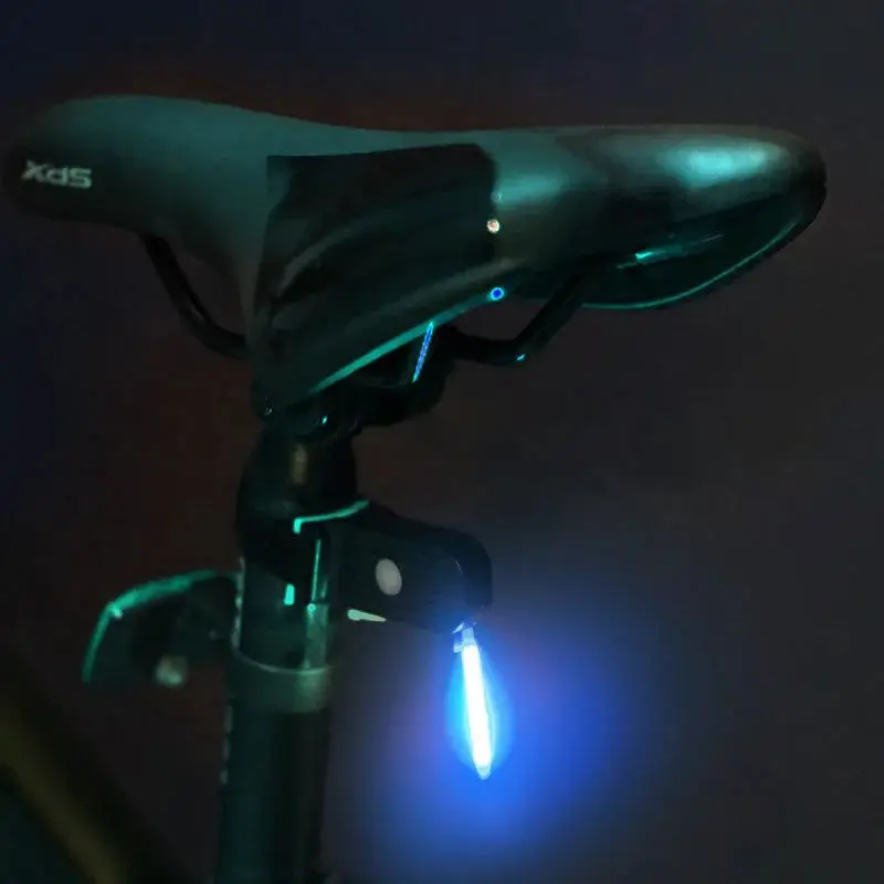 LED Bike Tail Light 6 Colors USB Charging Mountain Road Bike Light Portable Riding Equipment Running Water Light