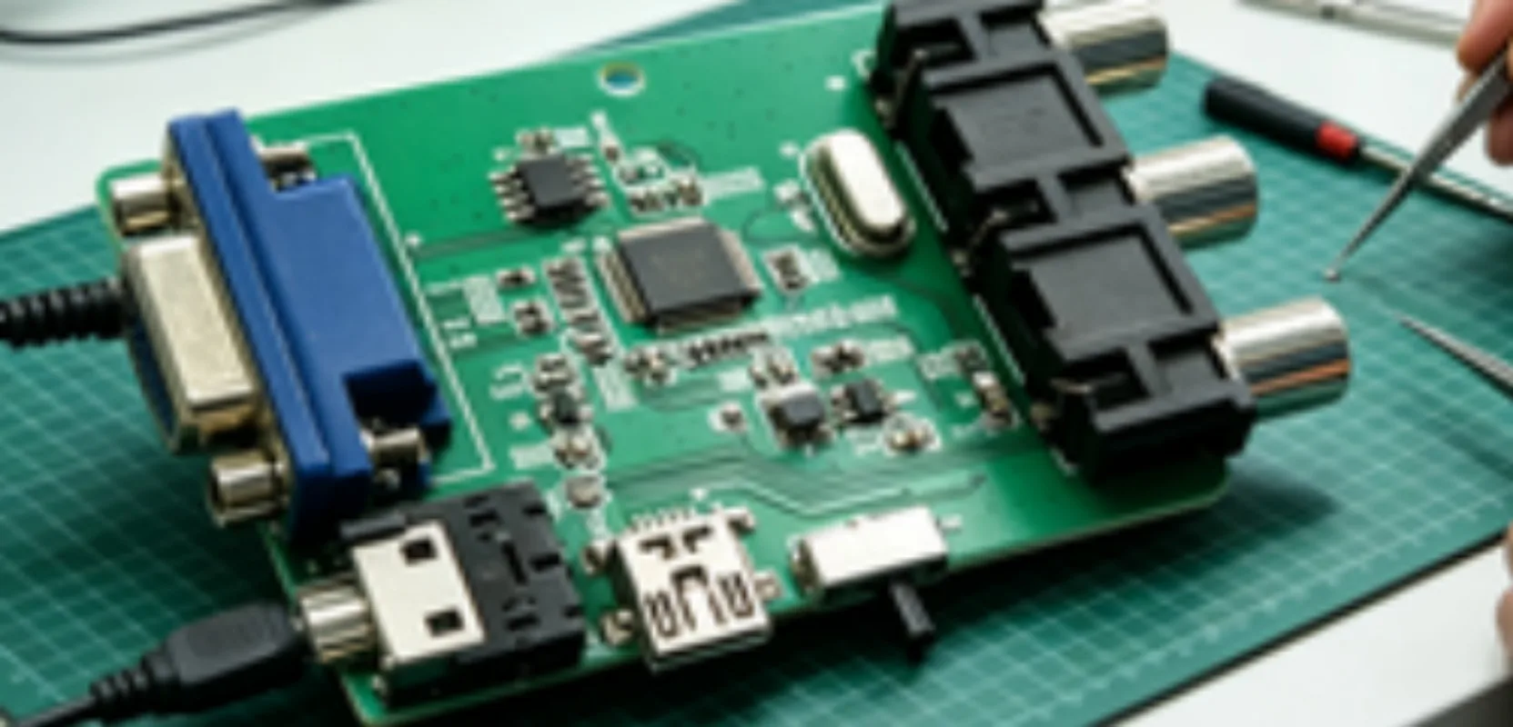 Applicable toAV Signal Conversion Board, MS1835 Chip Based VGA to S Video Converter Circuit Module