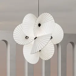 Moooi Serpentine Chandelier Designer Creative japanese style light White Fabric lampshades  Office Home Decorative loft Lamps