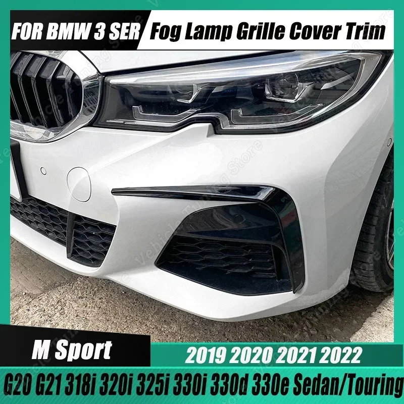 Do BMW G20 G21 Przedni zderzak samochodowy Spoiler Osłona lampy przeciwmgielnej Kratka 318i 320i 325i 330i 330d 330e Body Kit 2019-2022 Tuning